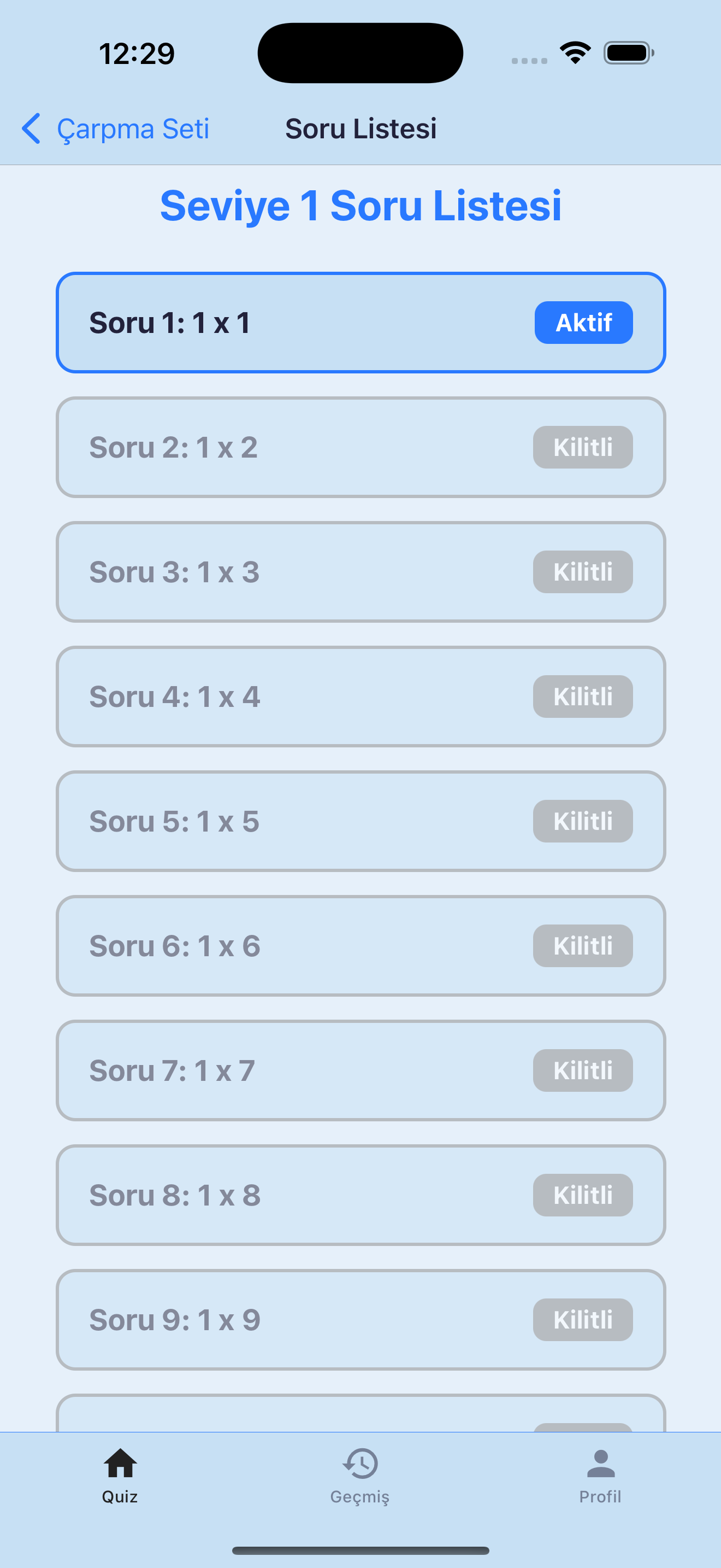 Soru Ekranı